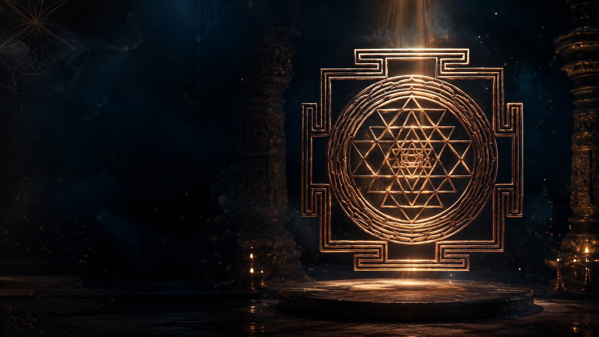 Sri Yantra μπλούζα evanow